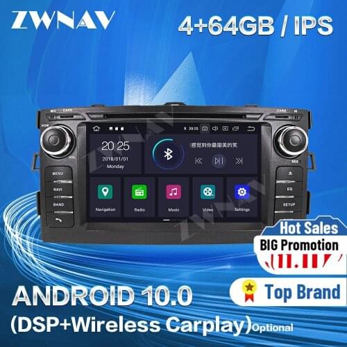 Carplay For Toyota Auris 2006 2007 2008 2009 2010 2011 2012 Android Player GPS Navi Audio Auto Stereo Radio Recorder Head Unit