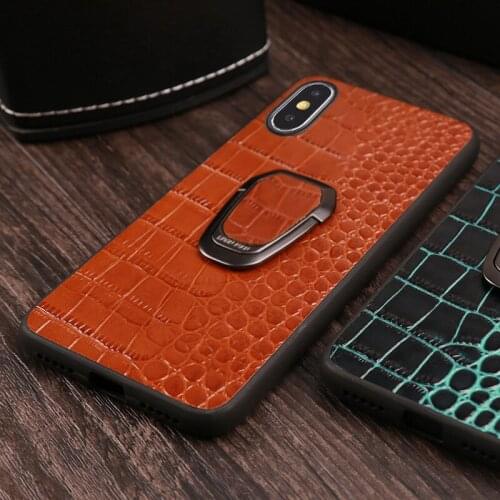 Brand mobile phone Crocodile left and right phone shell for iPhone X mobile hand-made custom For iphone 11 11 pro case