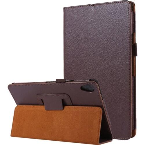 Lychee Pattern Case For Huawei Mediapad M6 8.4 2019 VRD-W09 VRD-AL09 8.4 inch Flip Stand PU Leather Cover
