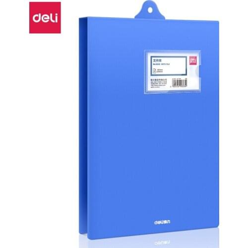 Deli A4 Hanging Folder Board Metal Single Strong Data Clip Record Folders File Organizador Storage Office Supplies 5333