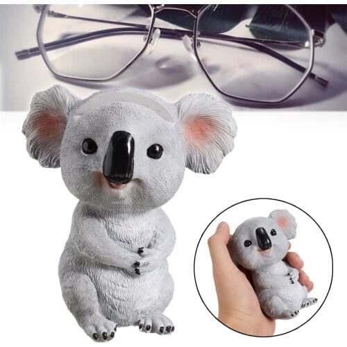Animal Glasses Holder Resin Koala Glasses Rack Desktop Organizer Holder Display Stand Cute And Interesting Novelty Decor
