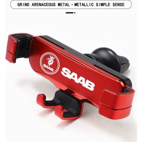 ABS Gravity Phone Holder Car Air Vent Clip Mount Smartphone Stand For SAAB 9-4X 9-7X 9-3 9-5 9-2X 9-X 9000 900 600 99 97 Monster