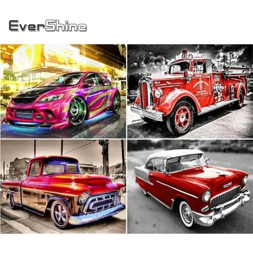 EverShine Diamond Embroidery Car Cross Stitch Diamond Painting Full Square Landscape Rhinestones Art Sale Handicraft Wall Decor