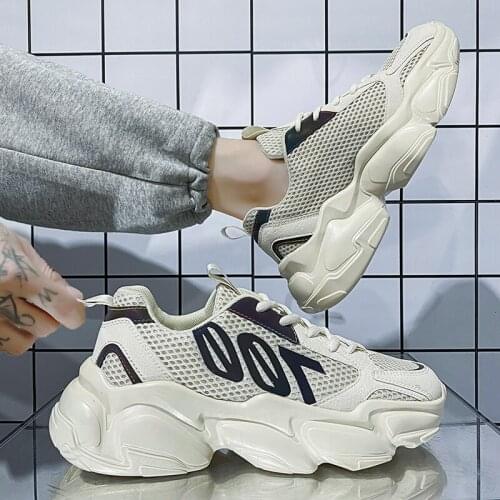 Mens Shoes 2021 New Hot Sale Summer Thin Section Breathable Sports Old Shoes Trendy Shoes Ins Casual Mesh Increase Trend Shoes