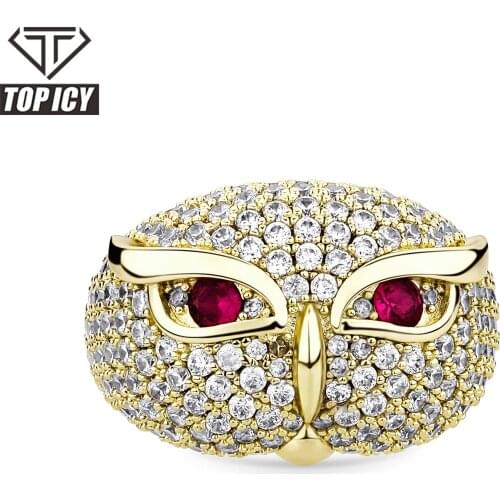 2021 New Trendy 6 Times 14k Gold Plated Thick Vintage Ring Men AAA+ Cubic Zircon Prong Setting Rings Jewelry set