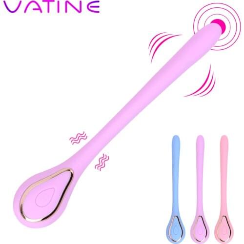 VATINE 10 Speeds Tongue Oral Vibrators Waterproof USB Recharge Clitoris Vagina Stimulation Sex Toys for Women Men Masturbator