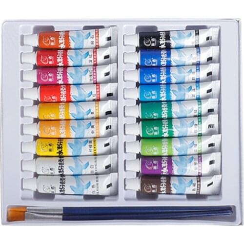 12/18/24 Colors Acrylic Paints kids Color Tubes Set Ceramic Pigment pastel Artist DIY Stone Wall Craft Paints Hand-painted tool