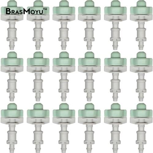 20PCS 15LPH Single Misting Nozzle 1/4''Barb Atomizing Fogger Garden Spray Water Irrigation Sprinkler Cooling Nozzle Garden Spray