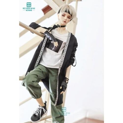 Clothes for doll fit 65--80cm BJD doll fashion letters with coats, slacks
