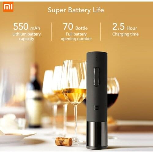 Original Xiaomi HUOHOU Wine Electric Bottle Opener red Wine Stopper Kit decanter Smart Home Accessories Best Gift