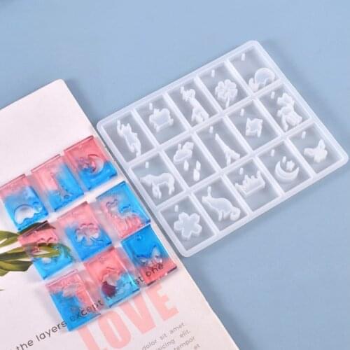 DIY Silicone Mould Dried Flower/Animal Resin Decorative Craft DIY Cat pendant Mold epoxy resin molds for jewelry