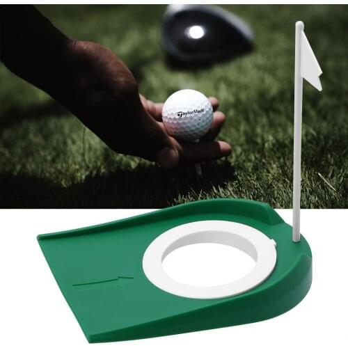Golf Putting Practice Cup Golf Putting Green Regulation Cup Hole With Flag Indoor Practice Training Aids Golf Accessories