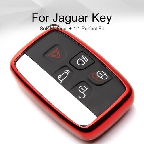 Smart TPU Car Key Fob Cover Case for Jaguar S Type Xf Xj X Type Xe E Pace F Type F Pace Xjr Keyring Chain Styling Accessories