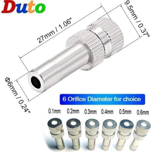 6MM 8MM High Quality Atomizing Misting Nozzle Spray Injector Atomization Head Mister Mist Spraying System Nozzle quick Push