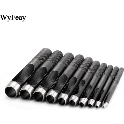 High Quality Punching Leather Hole Punch Round Steel Leather Craft Hollow Hole Punch 1mm-25mm Metal Gaskets Plastic Rubber Tools