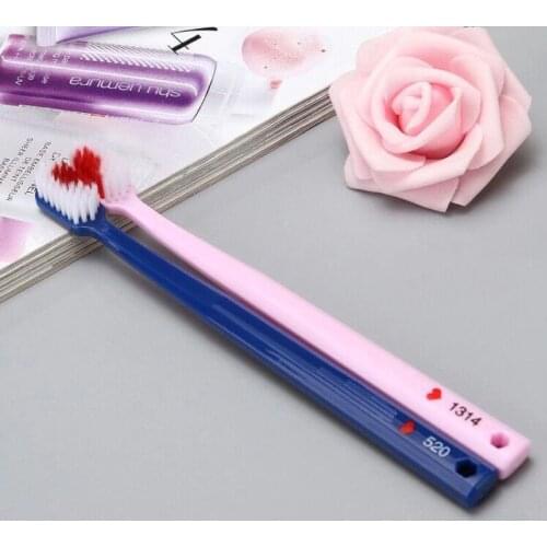 2pcs/Pack Soft-bristle Toothbrush Black White Heart Couple Brush Teeth Eco Friendly Nano Adults Toothbrush Dental Care Kid Brush