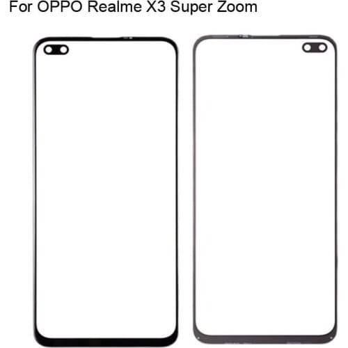2PCS For OPPO Realme X3 Super Zoom Front LCD Glass Lens touchscreen Touch screen Panel Outer Screen Glass without flex