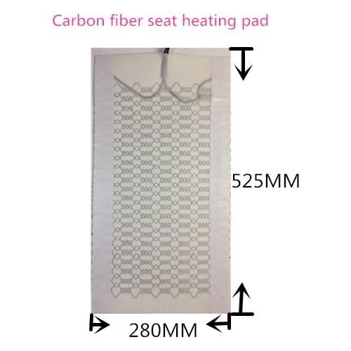 2Pcs Carbon Fiber Car Seat Heater Heating Pads Winter Warmer 12V Heated Seat Cushion Cover It applies to any vehicle
