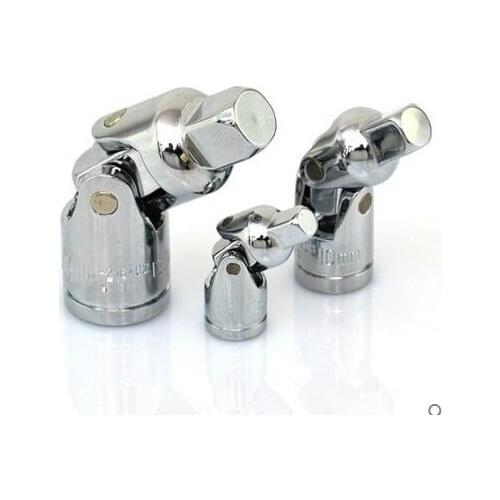 3pcs 1/4", 3/8", 1/2" universal joint head socket ratchet wrench change sleeve torque spanner head auto truck repairing hand