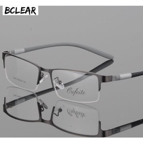 BCLEAR Eyewear Titanium Glasses Frame Men Eyeglasses Computer Optical Prescription Reading Clear Eye Lens male Spectacle lunette
