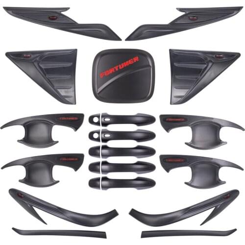 For Toyota Fortuner Accessories - Body Kits Cover Tuning Car Accessories Matte Black ABS Auto Accessory Styling Moulding