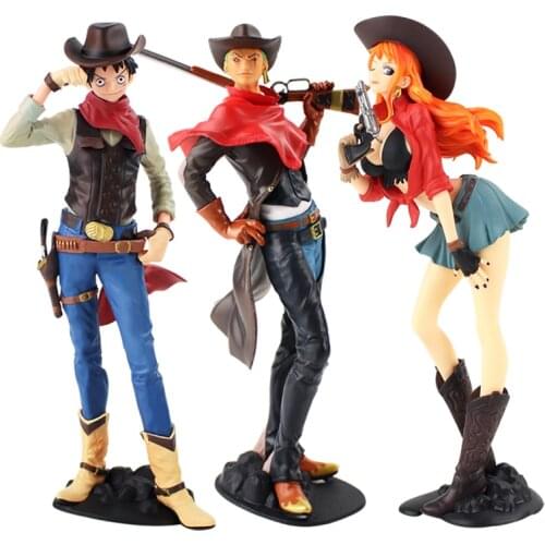 Anime Action Figures Monkey D Luffy Roronoa Zoro Nami Treasure Cruise World Journey Beauty Model Toys