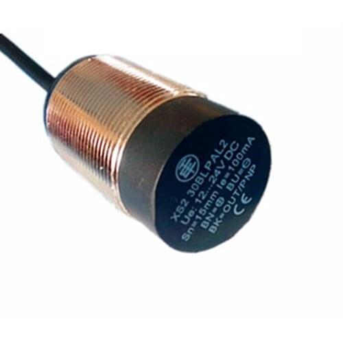 Free Shipping 2pcs/LOT Inductive proximity switch xs230blpal2c DC three wire PNP normally open sensor metal induction spot