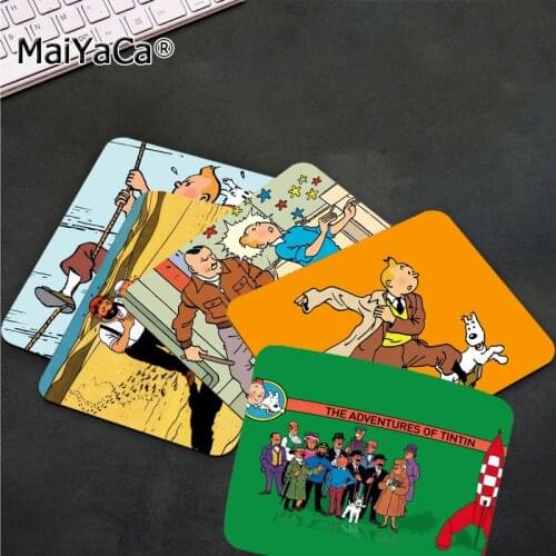 MaiYaCa Quality The Adventures of Tintin Comfort Mouse Mat Gaming Mousepad Smooth Writing Pad Desktops Mate gaming mouse pad