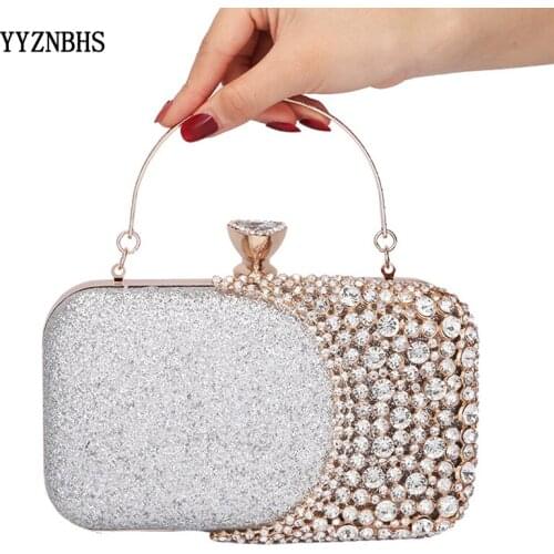Clutch Evening Bag Diamond-Studded Evening Bag Luxury Women Handbags Purse Mini Chain Bags Ladies Wedding Party Pouch Small Bags