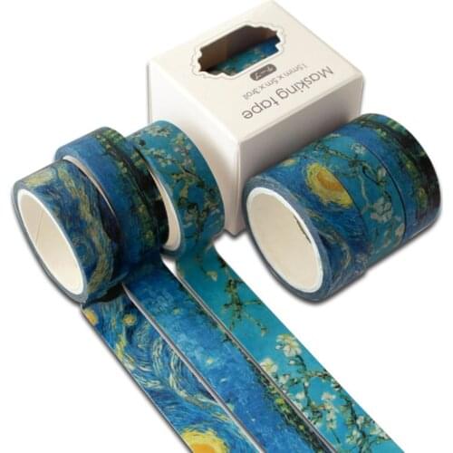 3Pcs Ocean Washi Tape Set Cute Adhesive Tape DIY Decoration Sticker Scrapbooking Diary Masking Tape