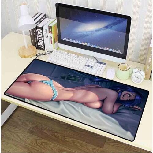 XGZ Sexy Girl Animation Mouse Pad Computer Notebook Office Keyboard Game Console Accessories Mouse Pad Desk Mat Kawaii Mousepad