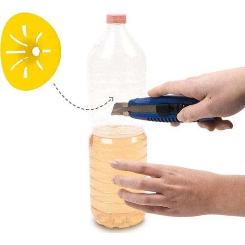 10Pcs/lot Home Garden Trap Bee Hornets Catcher Wasp Insects Funnel Killer Reusable Plastic bottle wasp traps