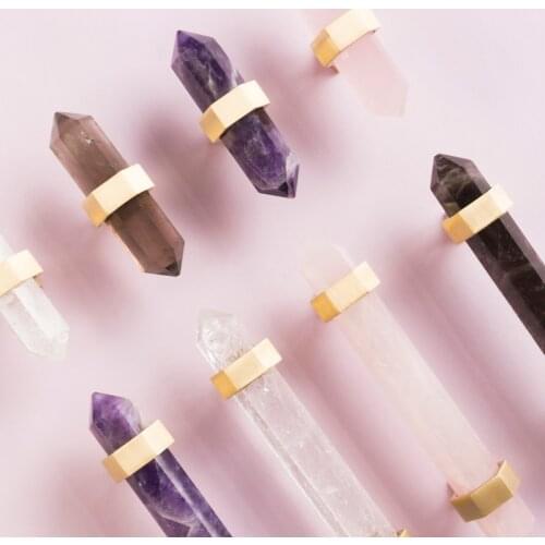 Copper Marble Furniture Handle Natural Stone Jewelry Pull Cabinet Hardware Drawer Knob Door Knocker Crystal Drawer Pull