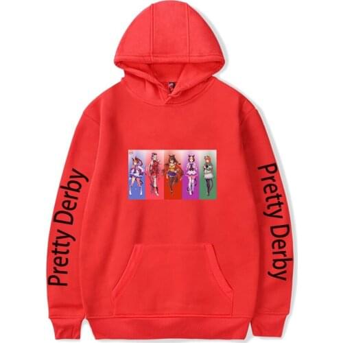 Pretty Derby Cartoon Hoodies Men Women Harajuku Fashion Sweatshirt Unisex Pullovers Hooded Long Sleeve Hodoy Autumn Tops Clothes