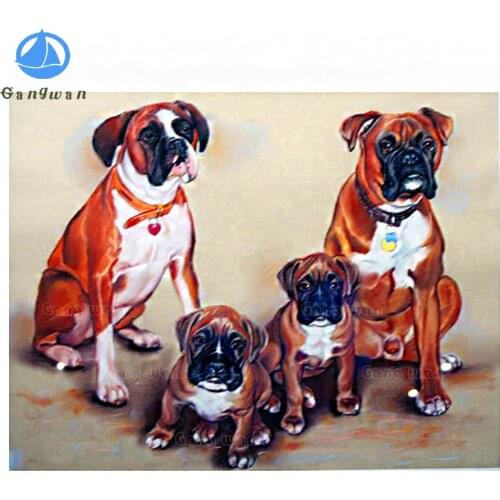 Mosaic puzzle 5d diy diamond embroidery dog,diamond painting German Shepherd picture of rhinestones cross-stitch kit puppies art