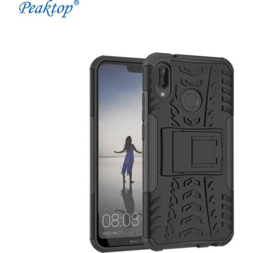 Peaktop New Case For Huawei P20 Lite Nova 3e Shockproof Hybrid TPU+PC Armor Back Cover Kickstand Cases For Huawei P20 mini