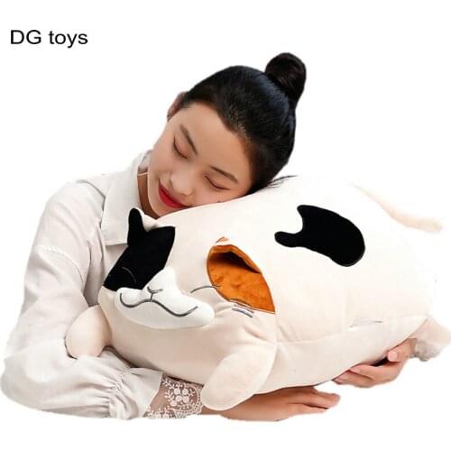 Swag Beckoning Cat Plush Pillow Super Soft Japan Anime Figure Lucky Cat Bring Money Fortune Kitty Stuffed Throw Pillow For Boy