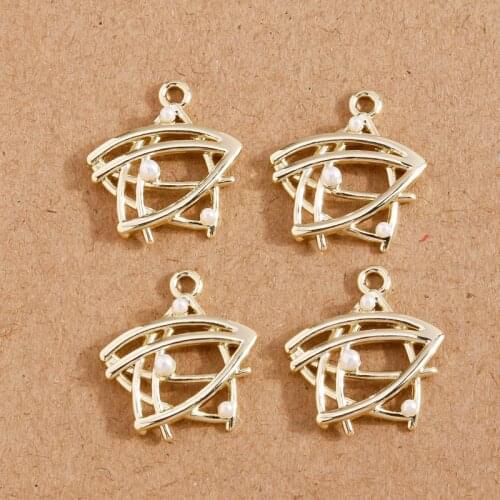 8pcs 18*20mm Gold Color Alloy Star Charms for Jewelry Making Fashion Pendants Necklace Earrings DIY Handmade Crafts Accessories