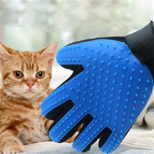 Simple Cat Grooming Glove for Cats Wool Glove Pet Hair Deshedding Brush Comb Glove For Pet Dog Cleaning Massage Glove