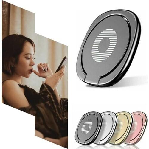 Luxury Rotatable Finger Ring Mobile Phone Holder Stand Grip for Universal Car Magnetic Mount Phone Back Sticker Pad Bracket