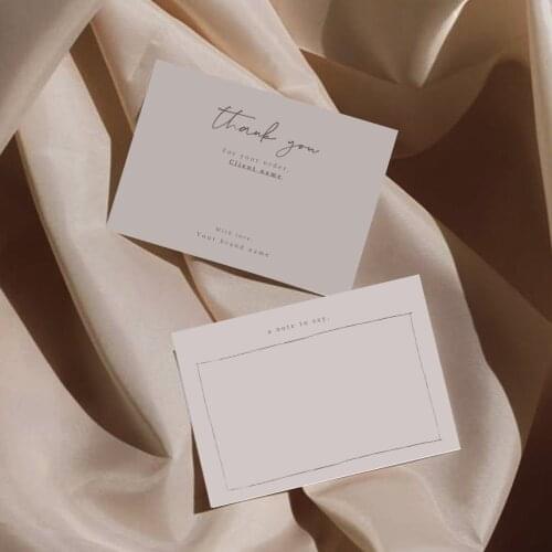 Custom Thank you card Business Template Thank You For Your Order Cards Thank You Card Printable Note Card Business Stationery no