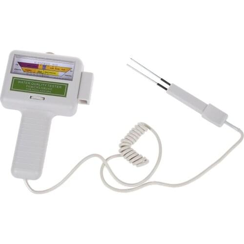 Water Quality PH/CL2 Chlorine Tester Level Meter for Swimming Pool Spa White