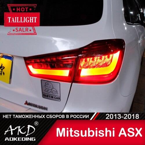 For Car Mitsubishi ASX Tail Lamp 2011-2018 LED Fog Lights Day Running Light DRL Tuning Car Accessories ASX RVR Tail Lights