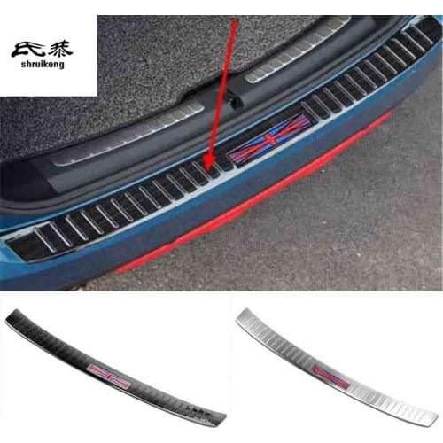 1lot for MINI countryman F60 Stainless Steel back rear door sill trunk Protection decoration cover sequins