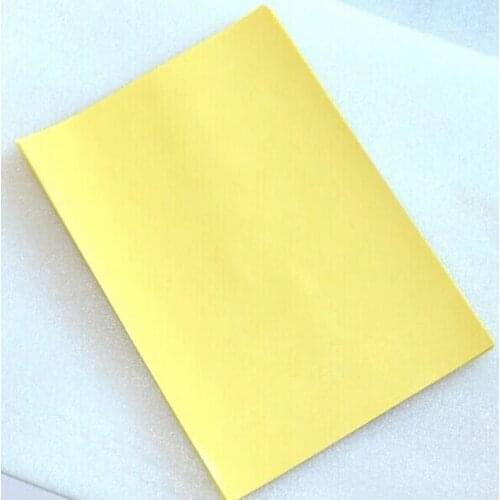 100 pcs / lot 600g PCB circuit board thermal transfer paper yellow, A4 thermal transfer paper transmission