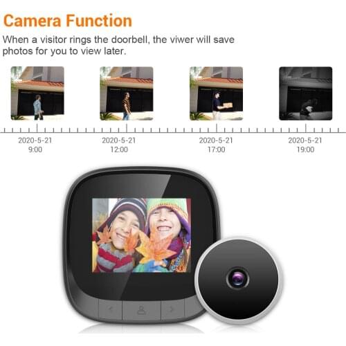 2.4inch Long Time Standby Motion Detection Video Doorbell Visual Door Viewer