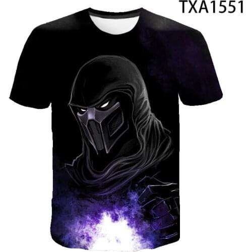 2020 Summer Mortal Kombat 3D T shirt Men Women Children Fashion Streetwear Boy Girl Kids Printed T-shirts Cool Tops Tee