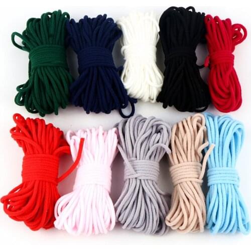 3MM Colorful Mask Elastic Rubber Band String Mask Ear Hanging Rope Round Elastic Band Cord DIY Crafts Sewing Garment Accessories
