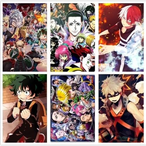 5d Diamond Painting Anime My Hero Academia Full Square Round Drill Diamond Embroidery Cross Stitch Mosaic Home Decor Kids Gift
