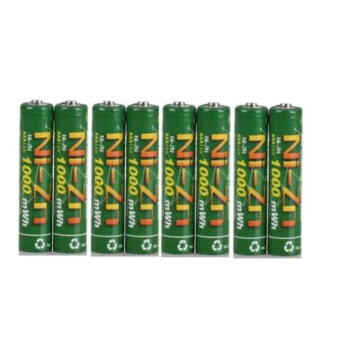 8 Pcs/lot 1.6v aaa 1000mWh rechargeable battery nizn Ni-Zn aaa 1.5v rechargeable battery